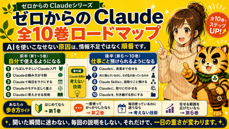 全１０巻ゼロからのClaudeロードマップ画像