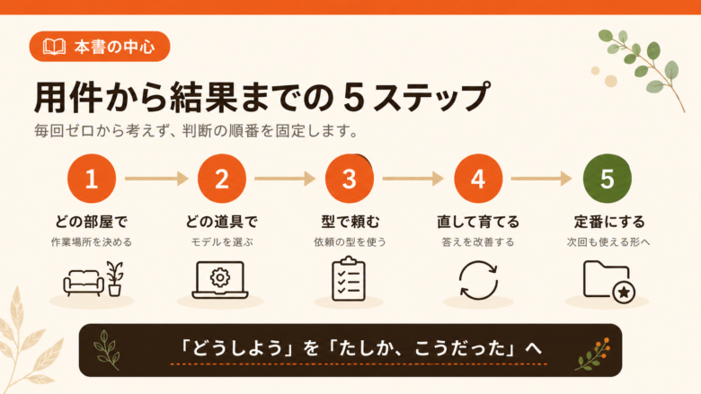 Claude活用の用件から結果までの5ステップ